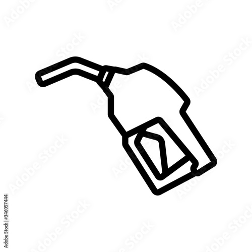 fuel dispensing gun icon vector. fuel dispensing gun sign. isolated contour symbol illustration