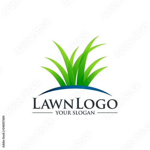 Lawn Care Logo Design Vector Template