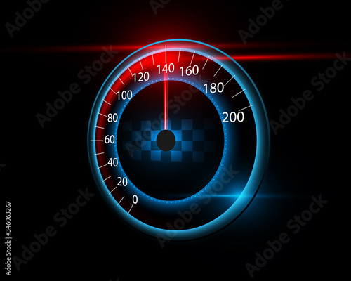 Speed meter motion background car Racing and velocity background.