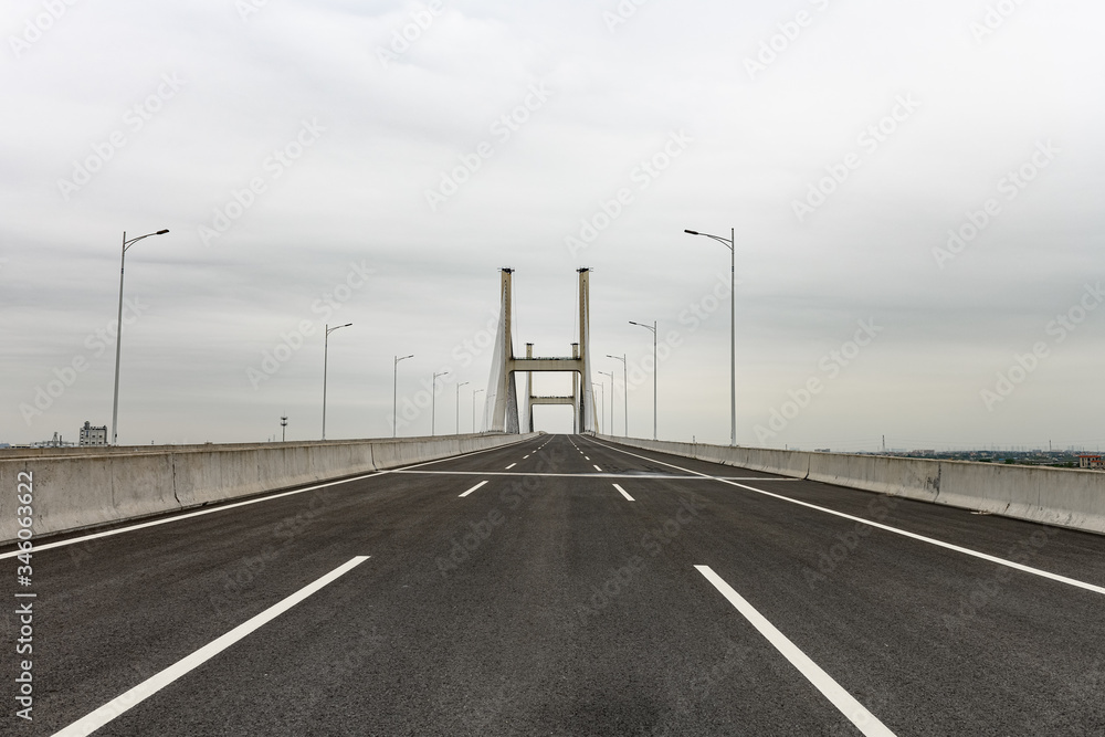 empty bridge for a highway
