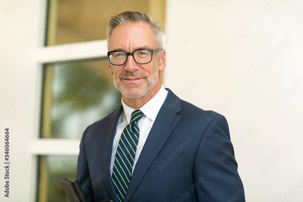 Portrait of a handsome mature confident businessman Portrait of a handsome mature confident businessman