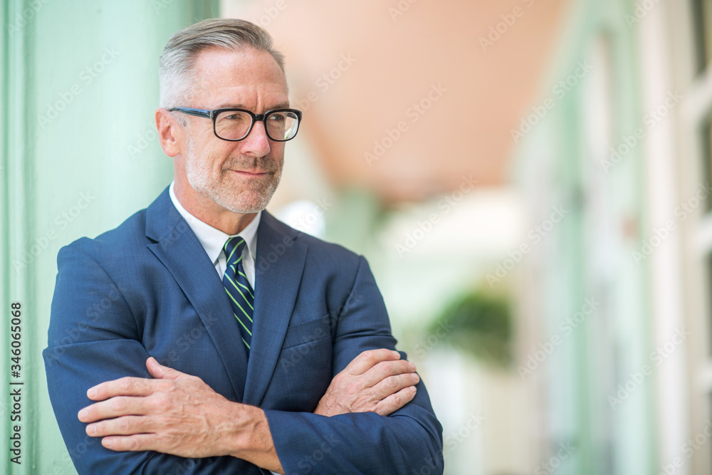 Portrait of a handsome mature confident businessman Portrait of a handsome mature confident businessman