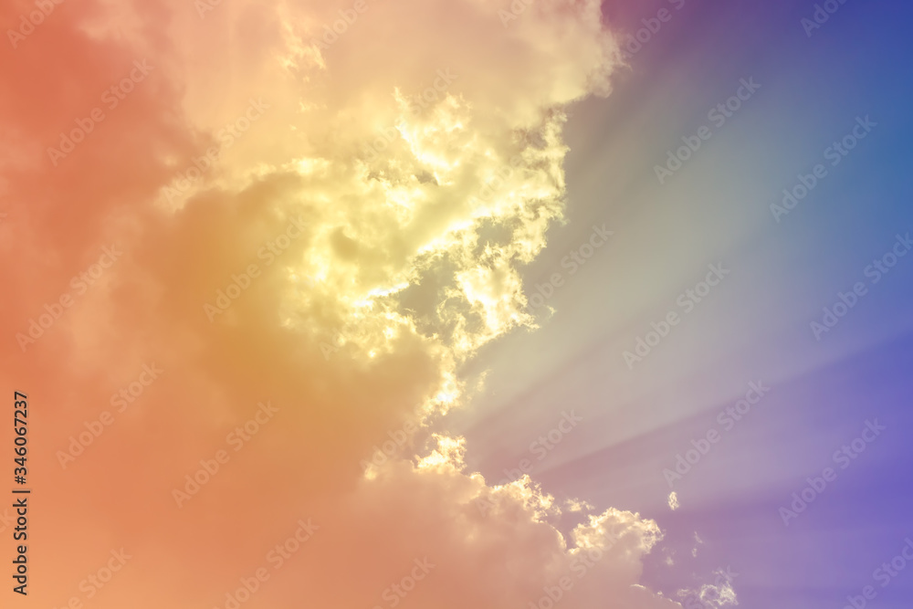 rainbow light with orange clouds rainbow light with orange clouds