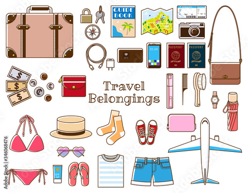 Overseas travel belongings
for women