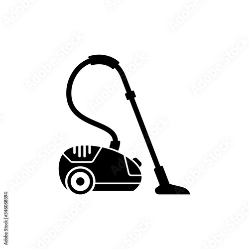 Vacuum cleaner vector icon on a white background.