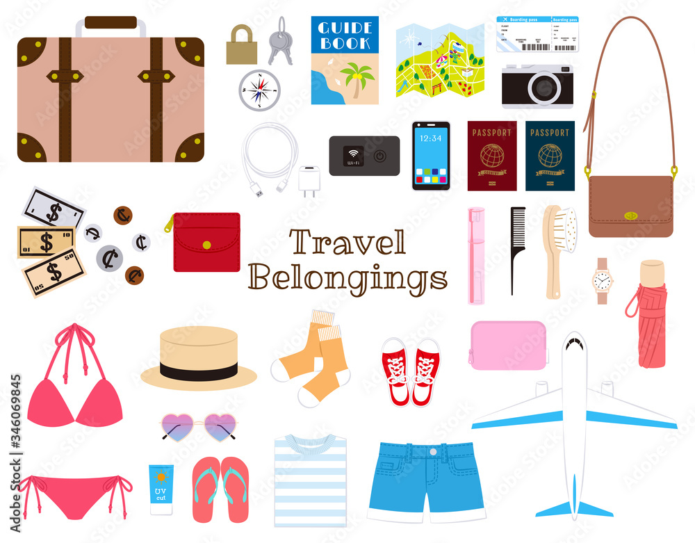 Overseas travel belongings
for women