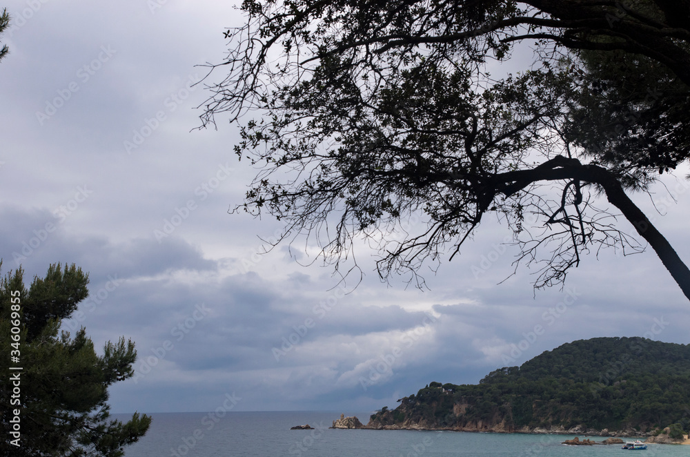 Cloudy sky over the coast of Spain Cloudy sky over the coast of Spain