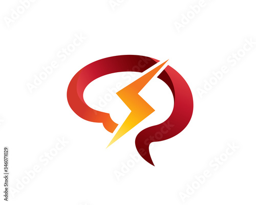 simple Brain power storm logo design inspiration Free Download simple Brain power storm logo design inspiration - GFXLoad