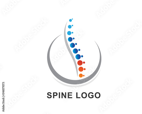 Spine care center logo design inspiration