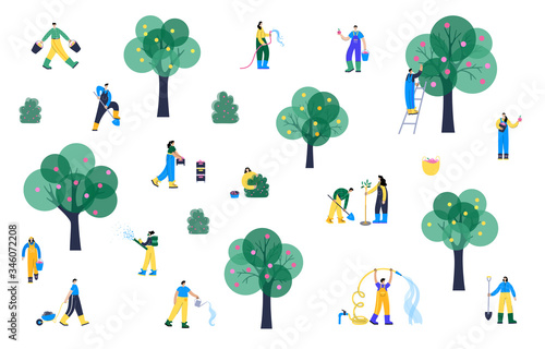 Garden work concept vector 