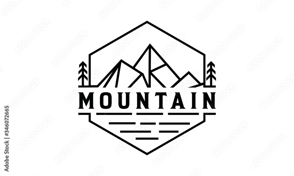 Retro Vintage Mountain for company