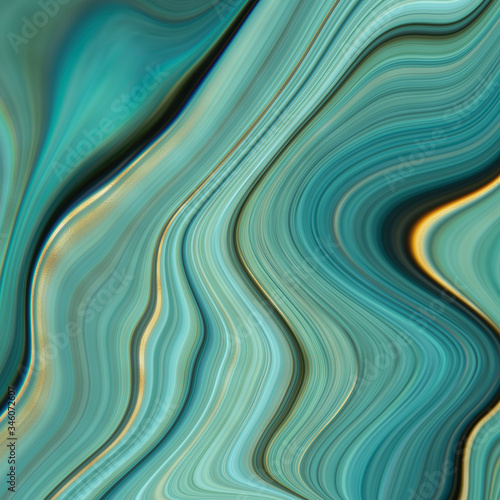 Abstract Agate Background - Fluid marbling effect with subtle gold veining accents