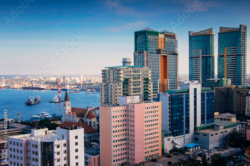 Bild auf Leinwand A cityscape of Dar es Salaam Tanzania