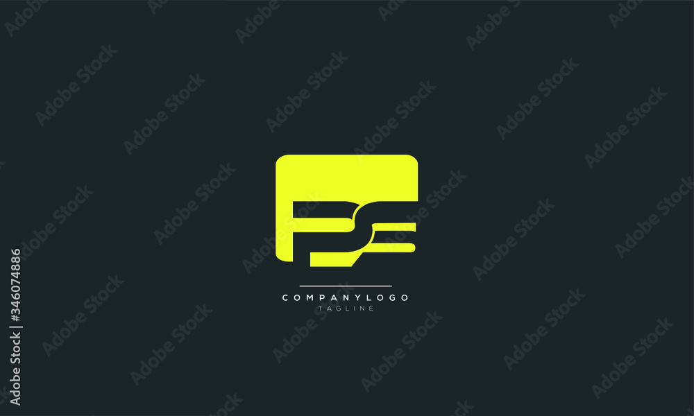 PS Letter Logo Design Icon Vector Symbol PS Letter Logo Design Icon Vector Symbol