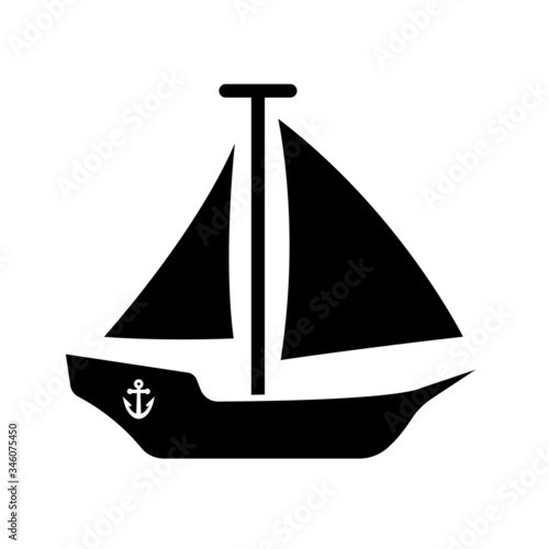 Sailing ship icon vector