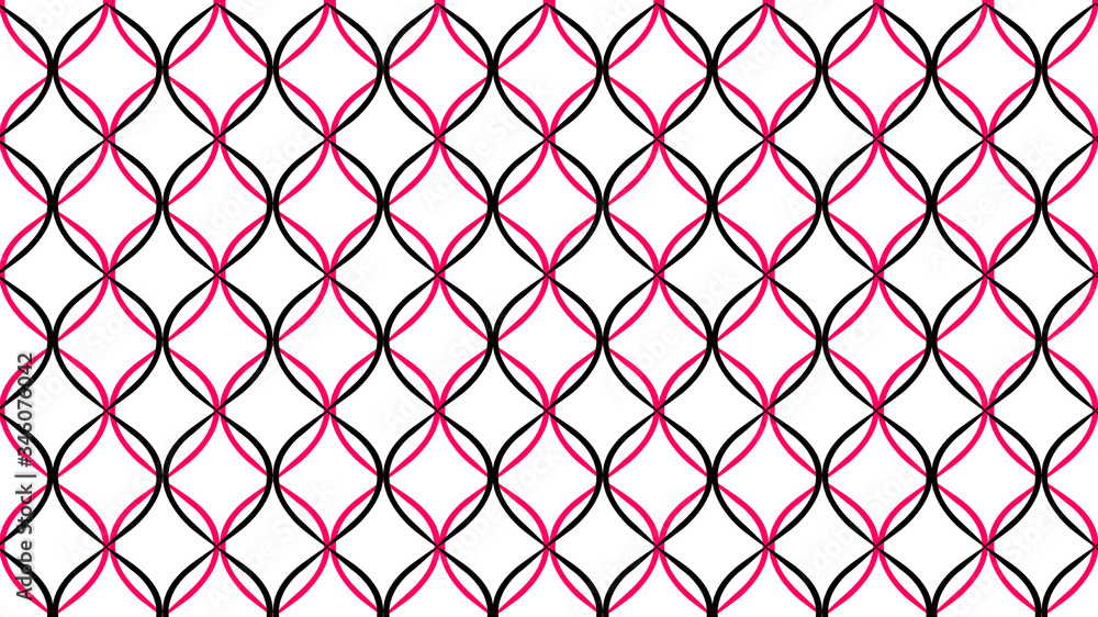 Fototapeta premium Seamless pattern design. Pink black and white color pattern, texture and pattern design.