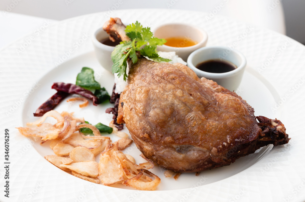 Crispy braised duck legs Crispy braised duck legs