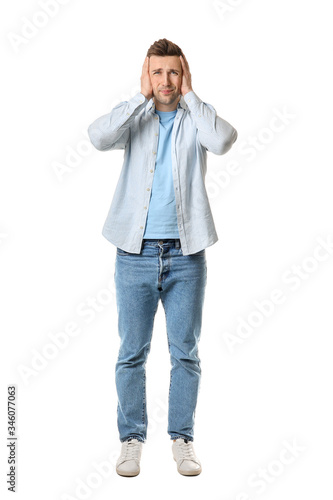 Young man suffering from lo...