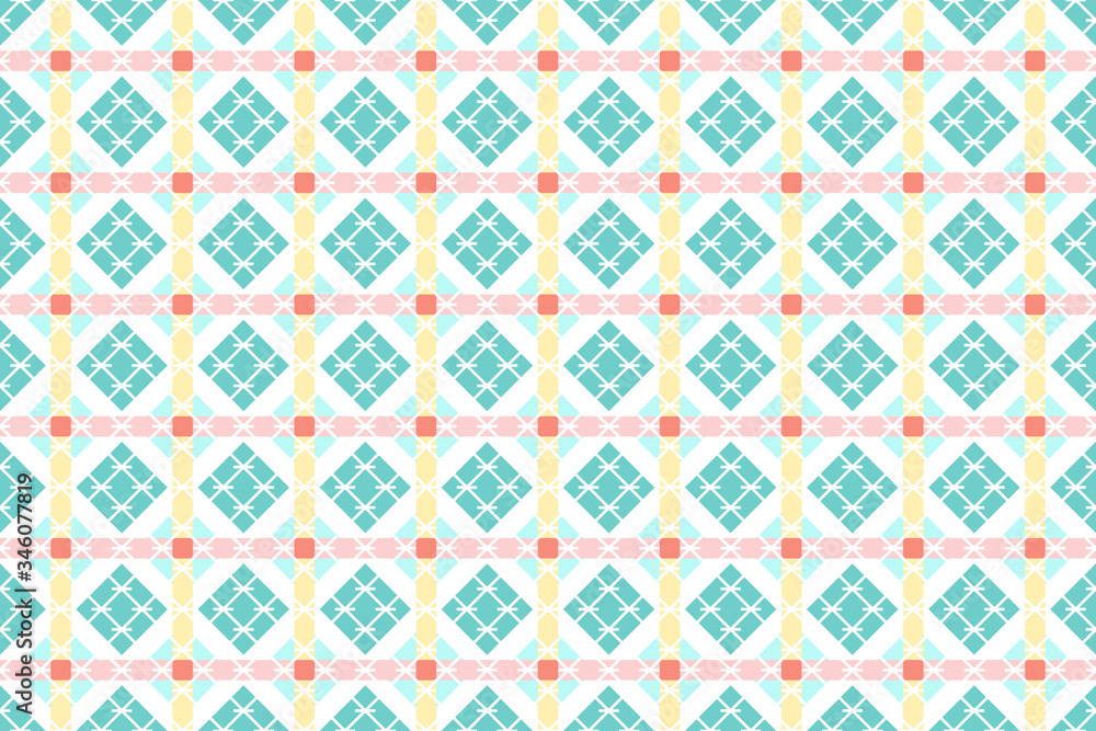 Geometric repeating background for web or printing. Stock illustration for web and print, textile, background, wallpaper, scrapbooking and wrapping paper.