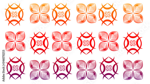 different colored seamless pattern design