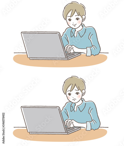 PC　男の子　笑い困りセット