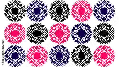 different colored seamless pattern design