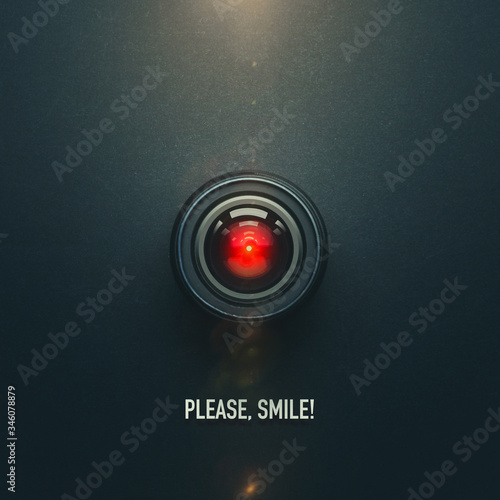 Big Brother Is Watching. Concept Of Global human Surveillance, S