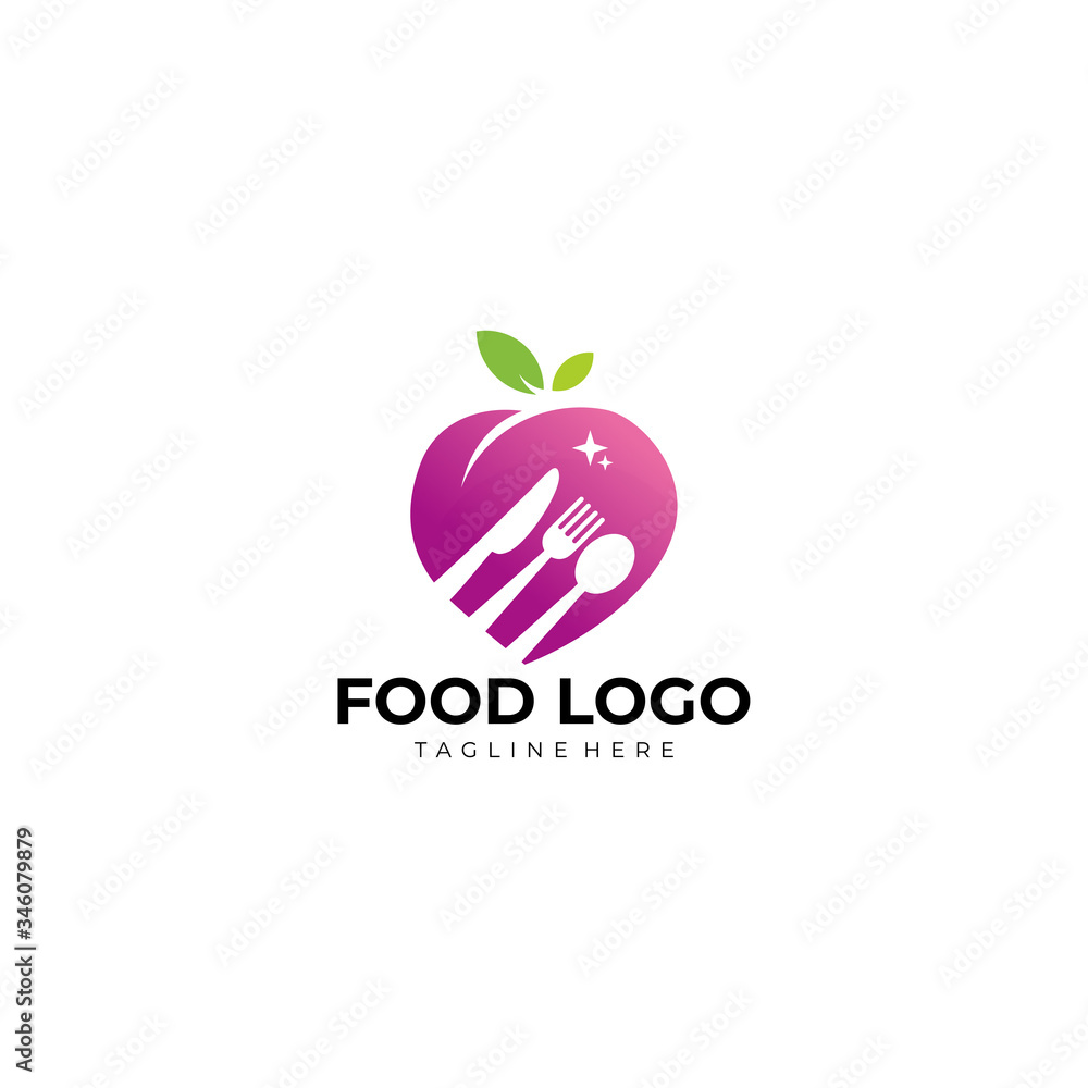 nature food logo icon vector isolated