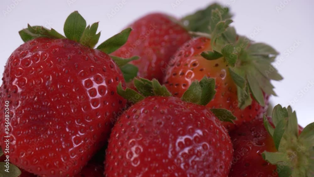 Fresh Strawberries Rotaing Fresh Strawberries Rotaing