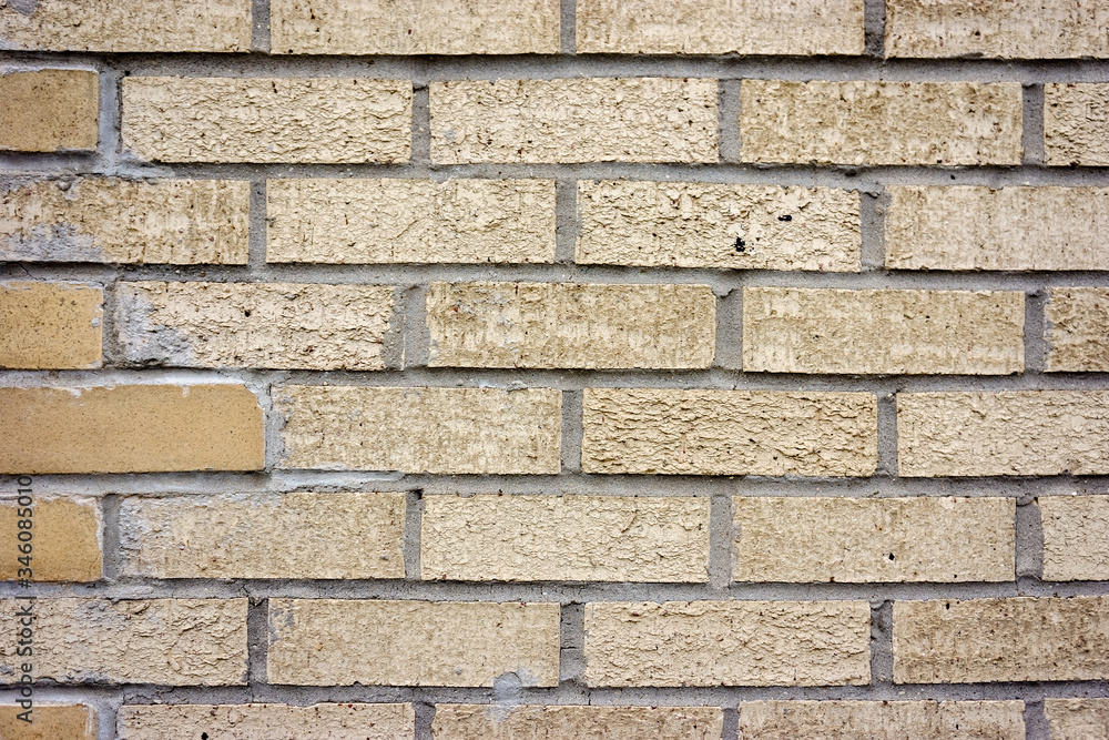 Obraz premium light brown brick wall background texture.