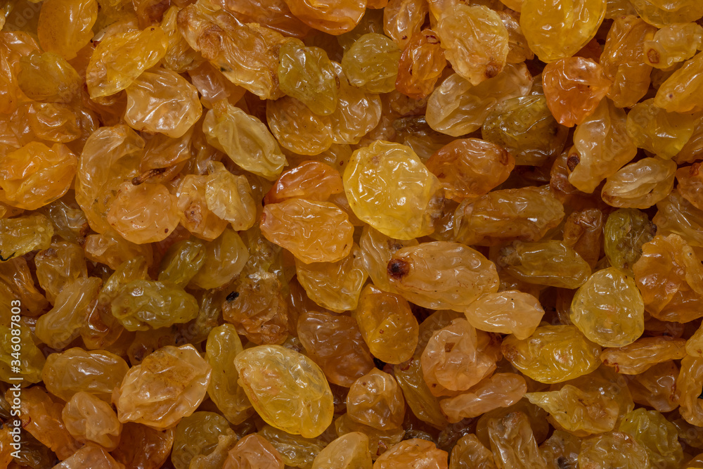 Raisins as an abstract background texture close up Raisins as an abstract background texture close up