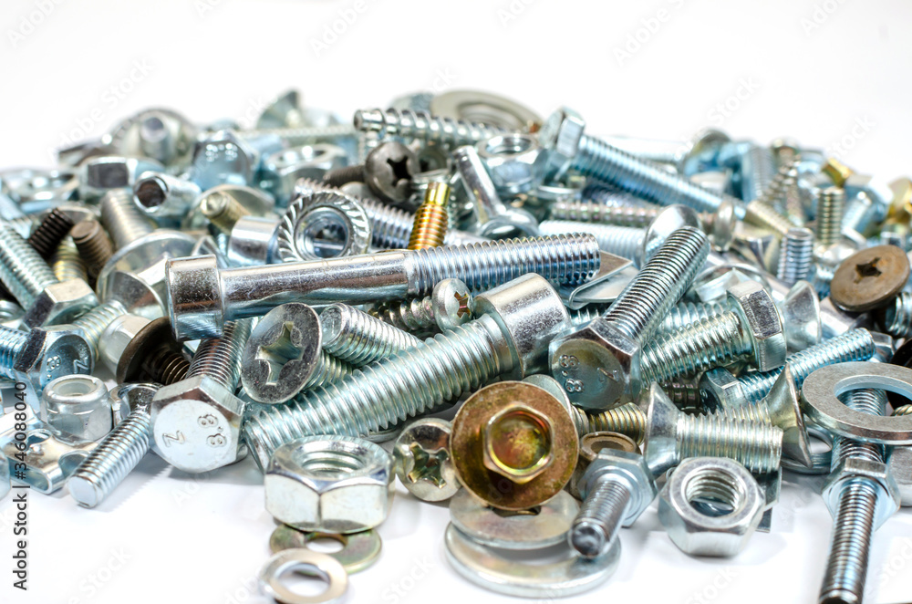 lots of metal bolts for construction and repair as a background lots of metal bolts for construction and repair as a background