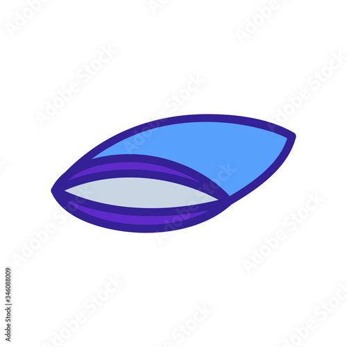 put pillowcase on pillow icon vector. put pillowcase on pillow sign. color symbol illustration