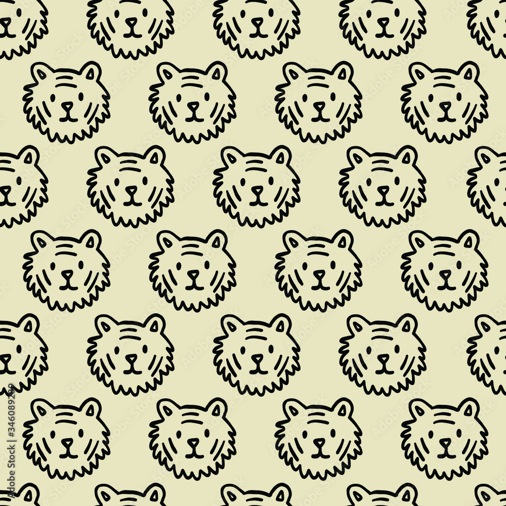 seamless pattern, tiger art surface design for fabric scarf and decor
seamless pattern, tiger art surface design for fabric scarf and decor