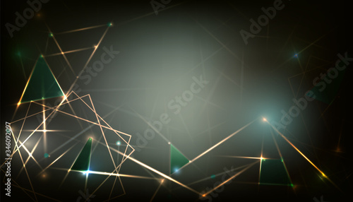 Abstract polygonal background with connected dots and lines. 