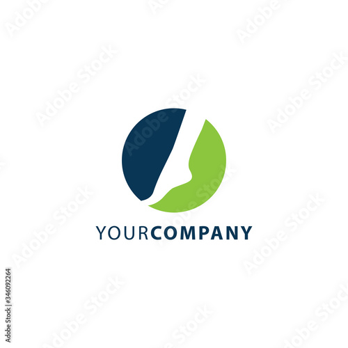 Free Download Circle feet massage logo design - GFXLoad