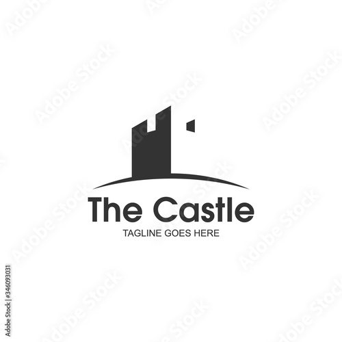 castle logo design, palace logo, fortress logo