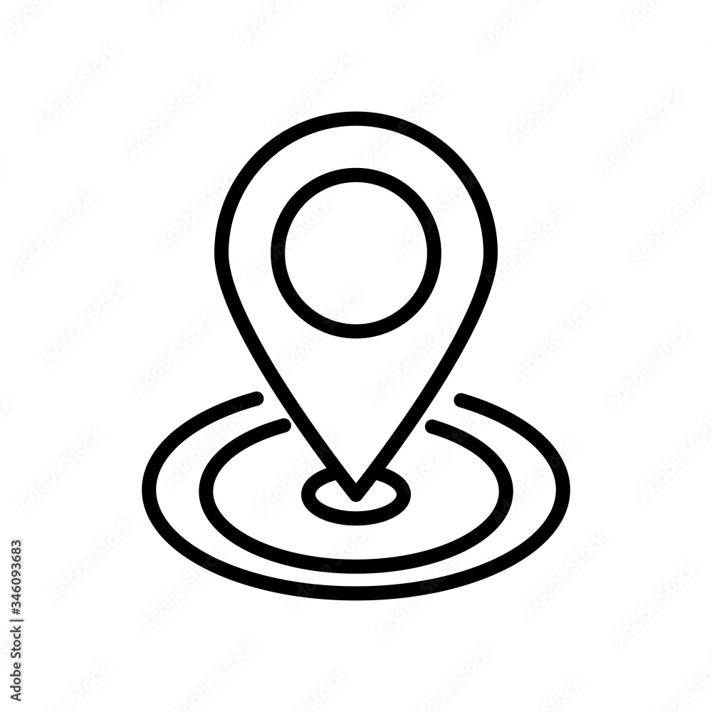 Pin Icon Design Vector Template Pin Icon Design Vector Template