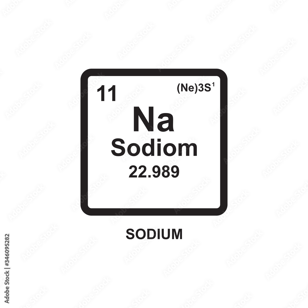 SODIUM ICON , NUTRIENT ICON VECTOR SODIUM ICON , NUTRIENT ICON VECTOR