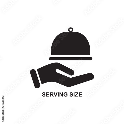 SERVING SIZE ICON , KITCHENWARE ICON