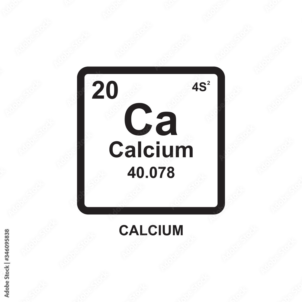 CALCIUM ICON , MINERAL ICON VECTOR