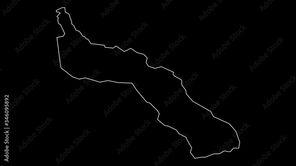 Agio Oros Greece map outline animation Agio Oros Greece map outline animation
