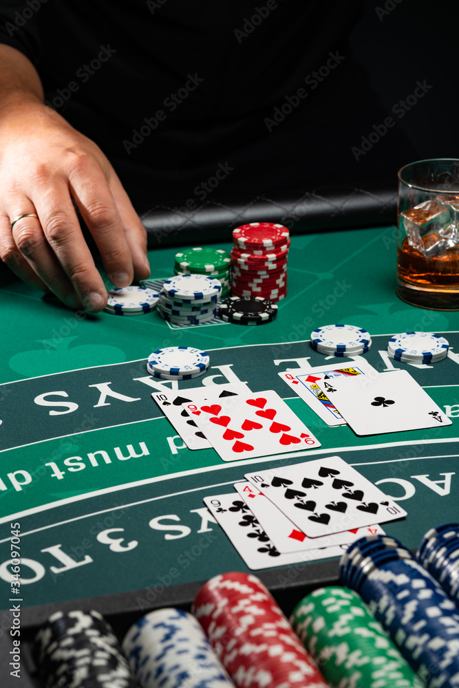 Casino Black Jack table