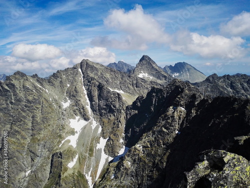 Rysy Tatry Poland. Tatra National Park view on Rysy. photo