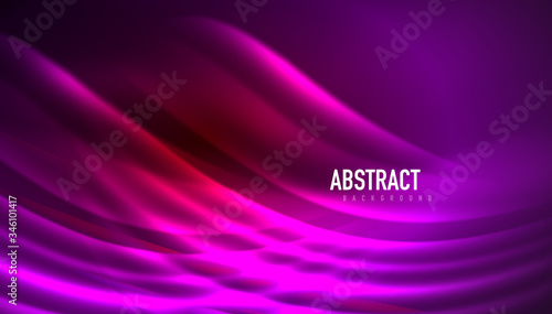 Fluid wave lines background. Trendy abstract layout template for business or technology presentation  internet poster or web brochure cover  wallpaper