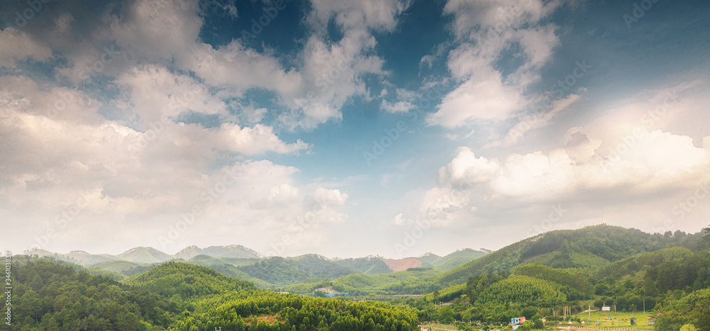 Overhead shot of rural sunset lake scenery. Overhead shot of rural sunset lake scenery.