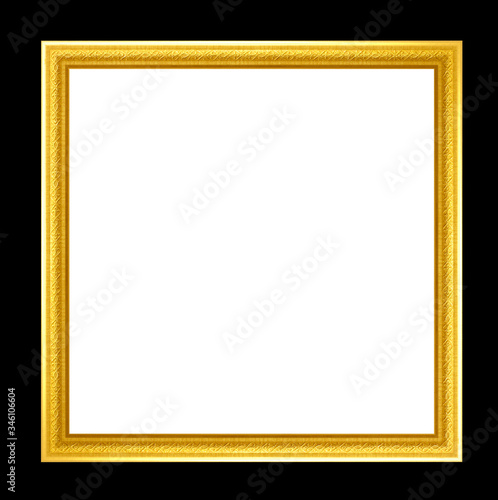 Wallpaper Mural Golden photo frame with black background Torontodigital.ca