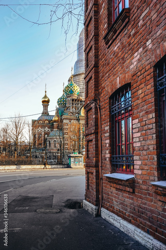 Historic building Savior on Spilled Blood in the center of Saint Petersburg