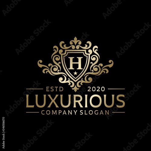 elegant luxury Logo template vector illustration
