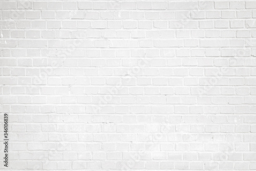 Clean white brick wall texture background